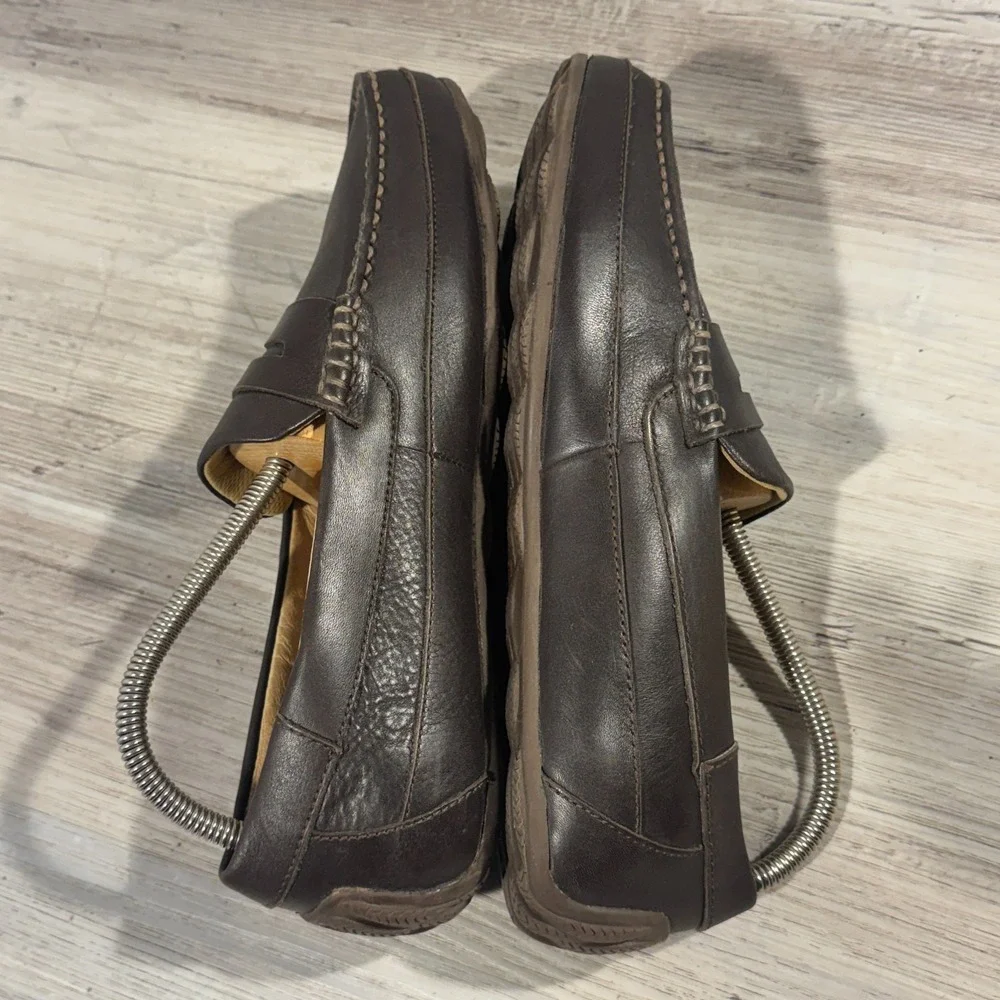 Sperry Top-Sider Hampden Penny Loafer Brown Leather Slip On Dress Shoes Sz 9.5 M